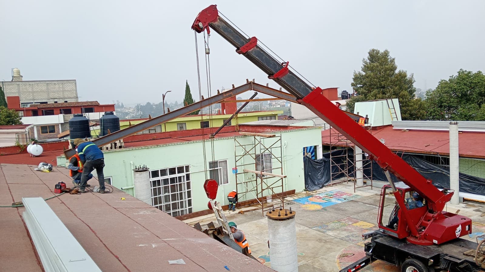 Cubierta metálica terminada